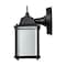 Nuvo Lighting 8W 3K LED Cube Lantern, Black Finish, Clear Beveled Glass 62/1571 - alternate 6